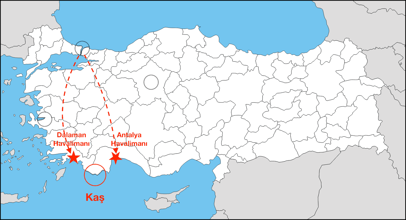 kaş'a nasıl gidilir- uçakla ulaşım