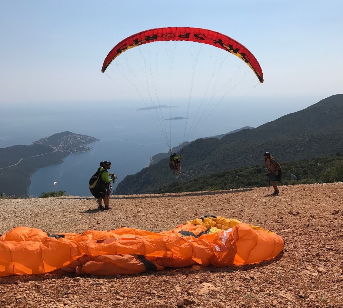 yamaç paraşütü - kaş gezilecek yerler rehberi